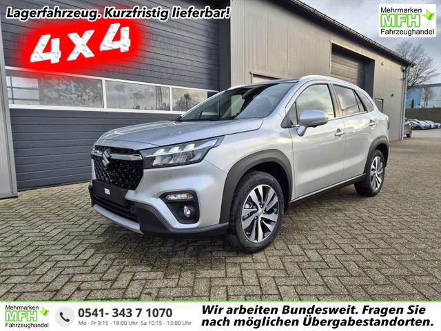 Suzuki S-Cross - Comfort+ 110PS Automatik MHEV 4x4 ALLGRIP 1.4 Boosterjet Allrad Teilleder Navi Klimaautomatik Sitzheizung ACC PDC v+h 4x Kamera Suzuki-Radio Apple CarPlay Android Auto Touchscreen 2xKeyless 17-LM
