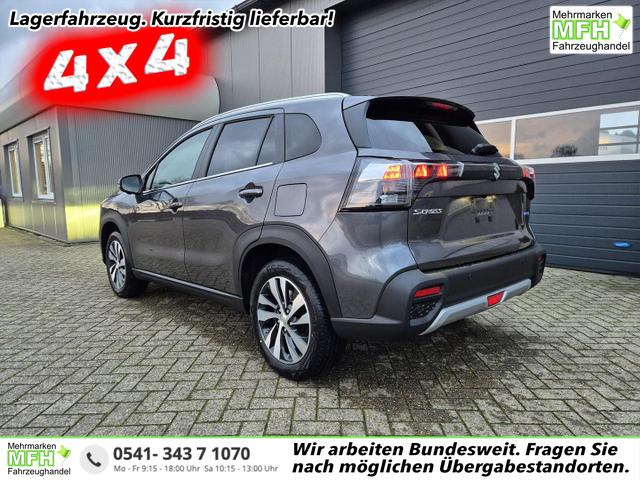 Suzuki S-Cross - Comfort+ 110PS Automatik MHEV 4x4 ALLGRIP 1.4 Boosterjet Allrad Teilleder Navi Klimaautomatik Sitzheizung ACC PDC v+h 4x Kamera Suzuki-Radio Apple CarPlay Android Auto Touchscreen 2xKeyless 17-LM