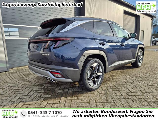 Hyundai TUCSON Trend 1.6 T-GDI 150PS Automatik TZ 2026 Teil-Leder Sitzheizung v+h Lenkradheizung Klimaautomatik Navi Touchscreen DAB+ Apple CarPlay + Android Auto PDC R&uuml;ckf.-Kamera Matrix-LED-Scheinw. 