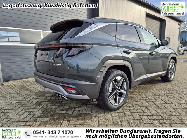 Hyundai TUCSON Trend 1.6 T-GDI 150PS Automatik TZ 2026 Teil-Leder Sitzheizung v+h Lenkradheizung Klimaautomatik Navi Touchscreen DAB+ Apple CarPlay + Android Auto PDC R&uuml;ckf.-Kamera Matrix-LED-Scheinw. 