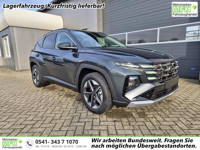 Hyundai TUCSON Trend 1.6 T-GDI 150PS Automatik TZ 2026 Teil-Leder Sitzheizung v+h Lenkradheizung Klimaautomatik Navi Touchscreen DAB+ Apple CarPlay + Android Auto PDC R&uuml;ckf.-Kamera Matrix-LED-Scheinw. 