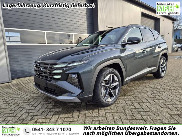 Hyundai TUCSON - Trend 1.6 T-GDI 150PS Automatik TZ 2026 Teil-Leder Sitzheizung v+h Lenkradheizung Klimaautomatik Navi Touchscreen DAB+ Apple CarPlay + Android Auto PDC R&uuml;ckf.-Kamera Matrix-LED-Scheinw.