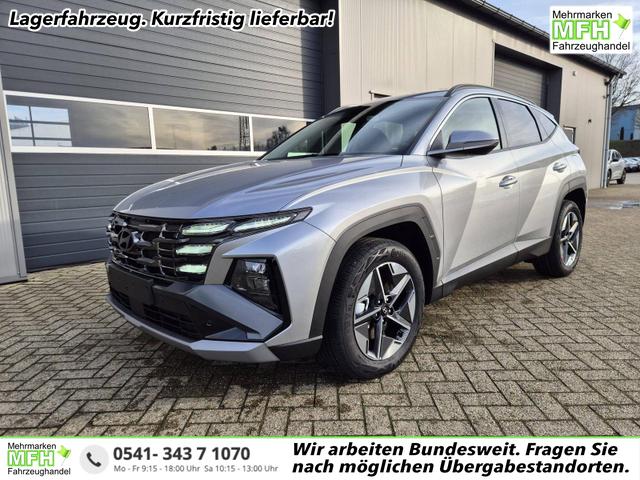 Hyundai TUCSON - Trend 1.6 T-GDI 150PS Automatik TZ 2026 Teil-Leder Sitzheizung v+h Lenkradheizung Klimaautomatik Navi Touchscreen DAB+ Apple CarPlay + Android Auto PDC R&uuml;ckf.-Kamera Matrix-LED-Scheinw.