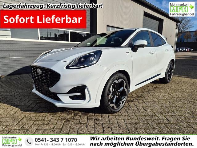 Ford Puma - ST-Line X 1.0 EcoBoost Hybrid 125PS Automatik NEUES MODELL 360&deg;Kamera AbstandsTempomat el.Heckklappe Premium Leder (Sensico) B+O-Sound Klimaautomatik Sitzheizung Lenkradheizung Frontscheibe beheizb. Ford-Navi SYNC4 Bluetooth Apple CarPlay Android A