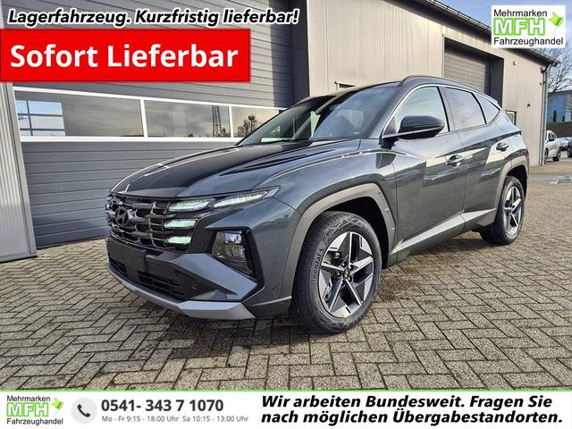 Hyundai TUCSON - Trend 1.6 T-GDI 150PS Automatik TZ 2026 Teil-Leder Sitzheizung v+h Lenkradheizung Klimaautomatik Navi Touchscreen DAB+ Apple CarPlay + Android Auto PDC R&uuml;ckf.-Kamera Matrix-LED-Scheinw.