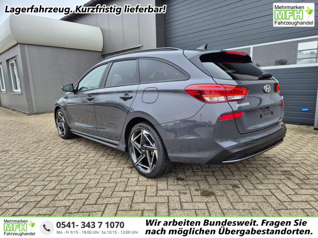 Hyundai i30 Kombi - 1.6 T-GDI 150PS Automatik N-Line MY2026 Sitzheizung Lenkradheizung Klimaautomatik Navi 10,3"-Touchscreen Bluelink Apple CarPlay + Android Auto PDC v+h R&uuml;ckf.Kamera 18-LM