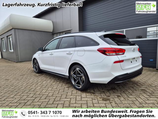 Hyundai i30 Kombi 1.6 T-GDI 150PS Automatik N-Line MY2026 Sitzheizung Lenkradheizung Klimaautomatik Navi 10,3"-Touchscreen Bluelink Apple CarPlay + Android Auto PDC v+h R&uuml;ckf.Kamera 18-LM 