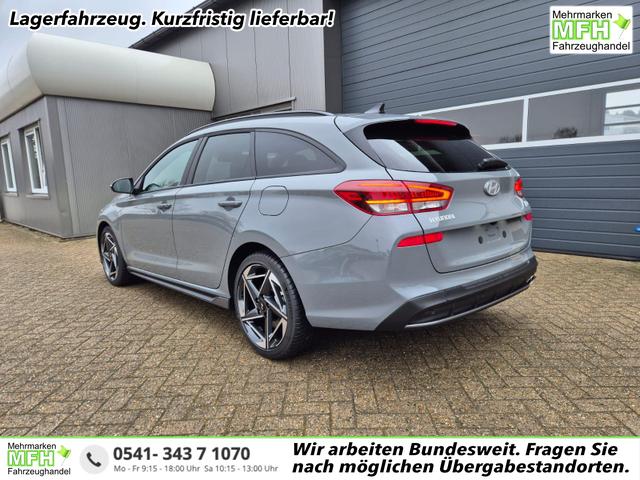 Hyundai i30 Kombi 1.6 T-GDI 150PS Automatik N-Line MY2026 Sitzheizung Lenkradheizung Klimaautomatik Navi 10,3"-Touchscreen Bluelink Apple CarPlay + Android Auto PDC v+h R&uuml;ckf.Kamera 18-LM 