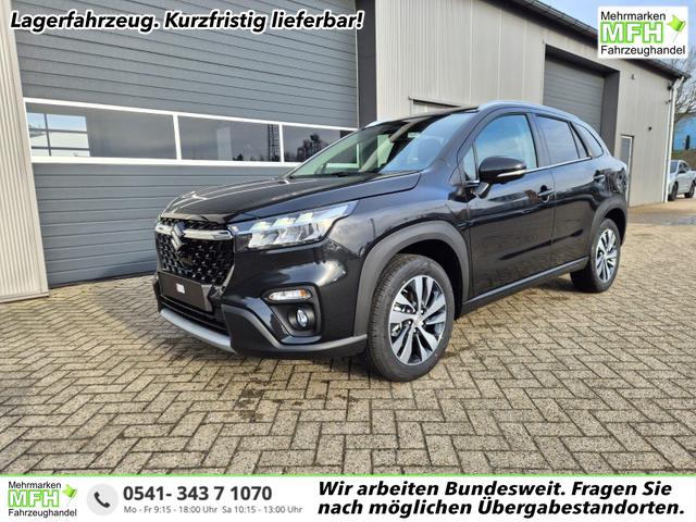 Suzuki S-Cross - Comfort+ 110PS MHEV 4x4 ALLGRIP 1.4 Boosterjet Teilleder Navi Klimaautomatik Sitzheizung ACC PDC v+h 4x Kamera Suzuki-Radio Apple CarPlay Android Auto Touchscreen 2xKeyless 17-LM