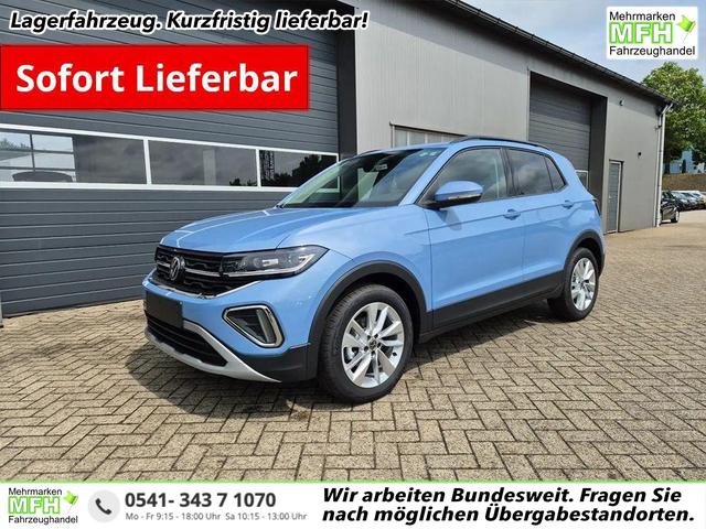 Volkswagen T-Cross - 1.0 TSI 116PS DSG Life LED-Matrix-Scheinwerfer Klimaautomatik Sitzheizung PDC R&uuml;ckf.Kamera 17-LM abged.Scheiben 2xKeyless DAB+ Bluetooth Touchscreen Apple CarPlay Android Auto