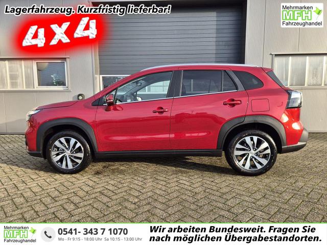 Suzuki S-Cross - Comfort+ 110PS Automatik MHEV 4x4 ALLGRIP 1.4 Boosterjet Teilleder Navi Klimaautomatik Sitzheizung ACC PDC v+h 4x Kamera Suzuki-Radio Apple CarPlay Android Auto Touchscreen 2xKeyless 17-LM