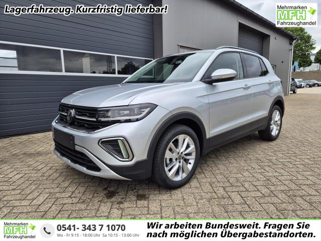 Volkswagen T-Cross - 1.0 TSI 116PS DSG Life LED-Matrix-Scheinwerfer Klimaautomatik Sitzheizung PDC R&uuml;ckf.Kamera 17-LM abged.Scheiben 2xKeyless DAB+ Bluetooth Touchscreen Apple CarPlay Android Auto