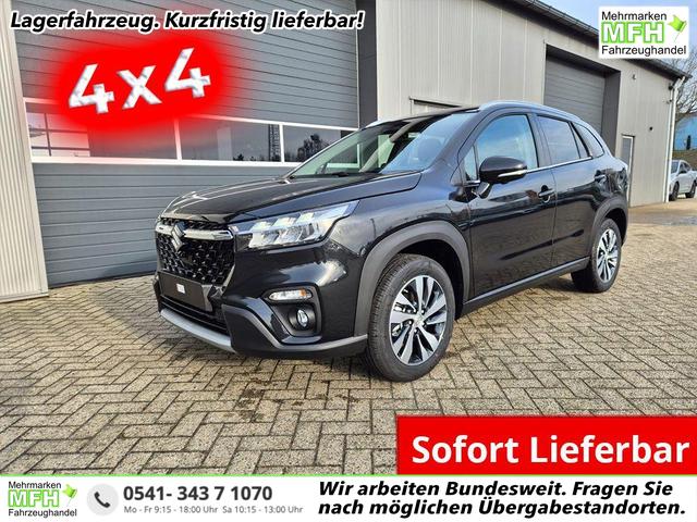 Suzuki S-Cross - Comfort+ 110PS MHEV 4x4 ALLGRIP 1.4 Boosterjet Teilleder Navi Klimaautomatik Sitzheizung ACC PDC v+h 4x Kamera Suzuki-Radio Apple CarPlay Android Auto Touchscreen 2xKeyless 17-LM