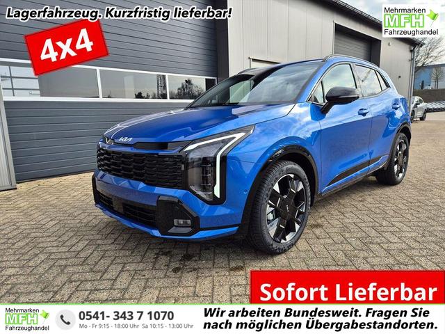 Kia Sportage 1.6 T-GDi 180PS 4x4 AWD Automatik GT-Line NEUES MODELL MY26 FACELIFT Teil-Leder 19"LM Sitzheizung v+h Lenkradheizung Klimaautomatik ACC Navi Bluetooth Touchscreen Apple CarPlay Android Auto PDC R&uuml;ckf.Kamera 2x Keyless 
