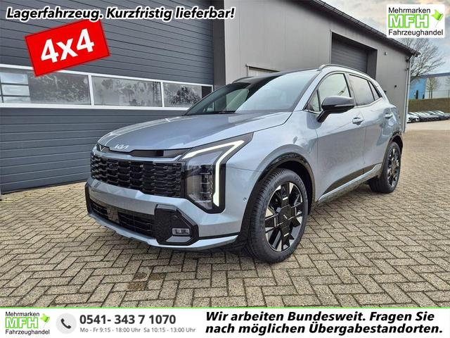 Kia Sportage 1.6 T-GDi 180PS 4x4 AWD Automatik GT-Line NEUES MODELL MY26 FACELIFT Teil-Leder 19"LM Sitzheizung v+h Lenkradheizung Klimaautomatik ACC Navi Bluetooth Touchscreen Apple CarPlay Android Auto PDC R&uuml;ckf.Kamera 2x Keyless 