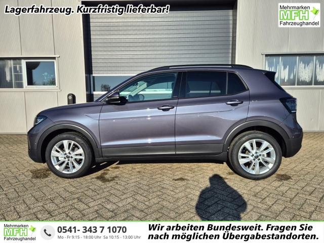 Volkswagen T-Cross 1.0 TSI 116PS DSG Life LED-Matrix-Scheinwerfer ACC Klimaautomatik Sitzheizung PDC v+h 17-LM abged.Scheiben 2xKeyless DAB+ Bluetooth Touchscreen Apple CarPlay Android Auto 