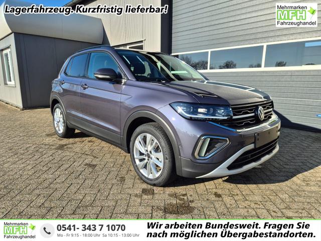 Volkswagen T-Cross 1.0 TSI 116PS DSG Life LED-Matrix-Scheinwerfer ACC Klimaautomatik Sitzheizung PDC v+h 17-LM abged.Scheiben 2xKeyless DAB+ Bluetooth Touchscreen Apple CarPlay Android Auto 