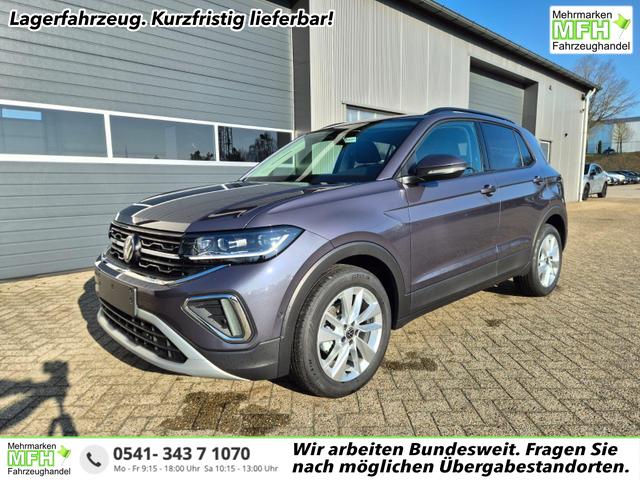 Volkswagen T-Cross 1.0 TSI 116PS DSG Life LED-Matrix-Scheinwerfer ACC Klimaautomatik Sitzheizung PDC v+h 17-LM abged.Scheiben 2xKeyless DAB+ Bluetooth Touchscreen Apple CarPlay Android Auto 