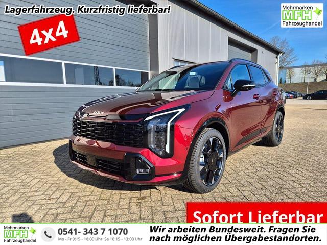 Kia Sportage 1.6 T-GDi 180PS 4x4 AWD Automatik GT-Line NEUES MODELL MY26 FACELIFT Teil-Leder 19"LM Sitzheizung v+h Lenkradheizung Klimaautomatik ACC Navi Bluetooth Touchscreen Apple CarPlay Android Auto PDC R&uuml;ckf.Kamera 2x Keyless 