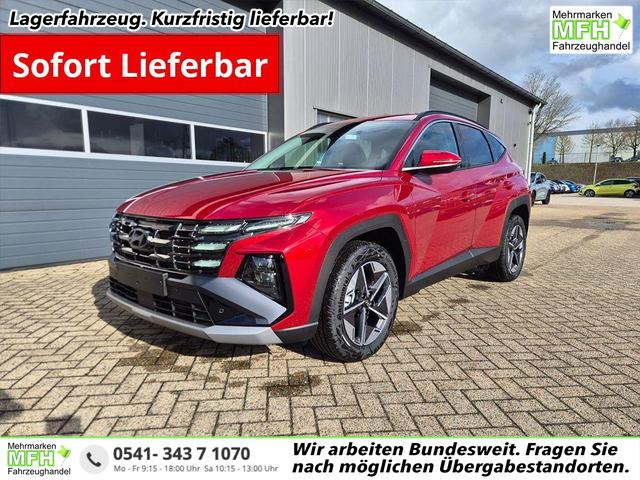 Hyundai TUCSON Trend 1.6 T-GDI 150PS Automatik TZ 2026 Teil-Leder Sitzheizung v+h Lenkradheizung Klimaautomatik Navi Touchscreen DAB+ Apple CarPlay + Android Auto PDC R&uuml;ckf.-Kamera Matrix-LED-Scheinw. 