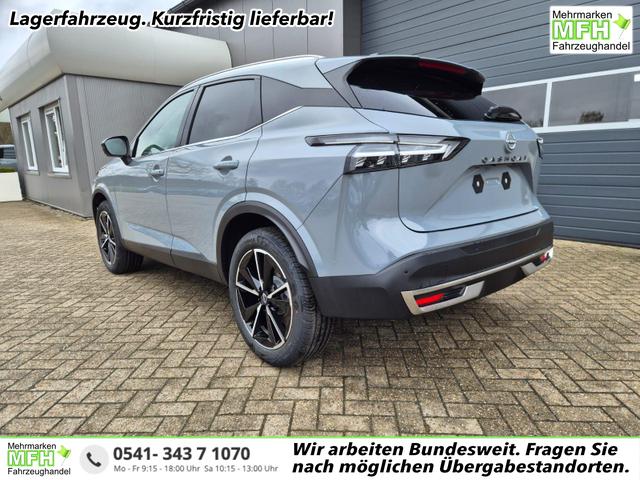 Nissan Qashqai - 1.3 DIG-T MHEV 158 PS X-Tronic Tekna Voll-Leder Klimaautomatik PanoGlasdach Sitzheizung Lenkradheizung Navi Head-Up Display elektr. Heckklappe ACC PDC v+h 360&deg;Kamera DAB Bluetooth Touchscreen Apple CarPlay Android Auto 19"LM
