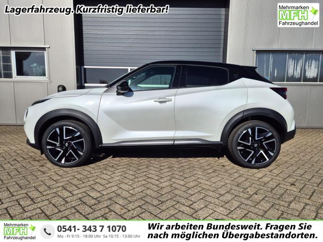 Nissan Juke - 1.0 DIG-T 114PS N-Design Automatik Teil-Leder Klimaautomatik Sitzheizung Lenkradheizung PDC v+h R&uuml;ckf.Kamera Navi 19"LM Bluetooth Touchscreen Apple CarPlay Android Auto