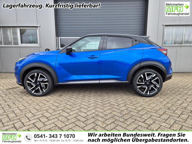 Nissan Juke - 1.0 DIG-T 114PS N-Design Automatik Teil-Leder Klimaautomatik Sitzheizung Lenkradheizung PDC v+h R&uuml;ckf.Kamera Navi 19"LM Bluetooth Touchscreen Apple CarPlay Android Auto
