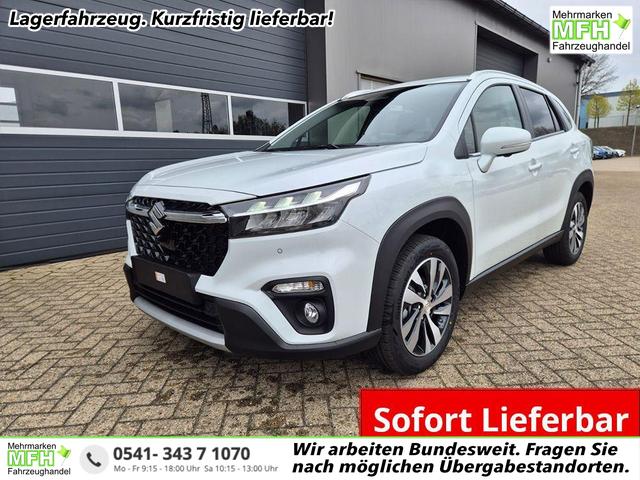 Suzuki S-Cross - Comfort+ 110PS Automatik MHEV 1.4 Boosterjet Teilleder Navi Klimaautomatik Sitzheizung ACC PDC v+h 4x Kamera Suzuki-Radio Apple CarPlay Android Auto Touchscreen 2xKeyless 17-LM