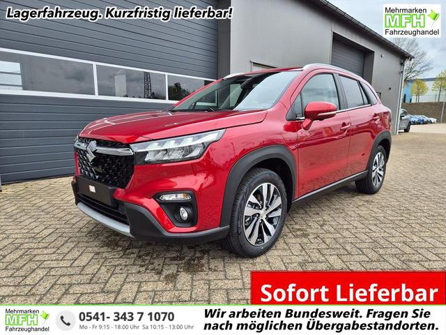 Suzuki S-Cross - Comfort+ 110PS Automatik MHEV 1.4 Boosterjet Teilleder Navi Klimaautomatik Sitzheizung ACC PDC v+h 4x Kamera Suzuki-Radio Apple CarPlay Android Auto Touchscreen 2xKeyless 17-LM