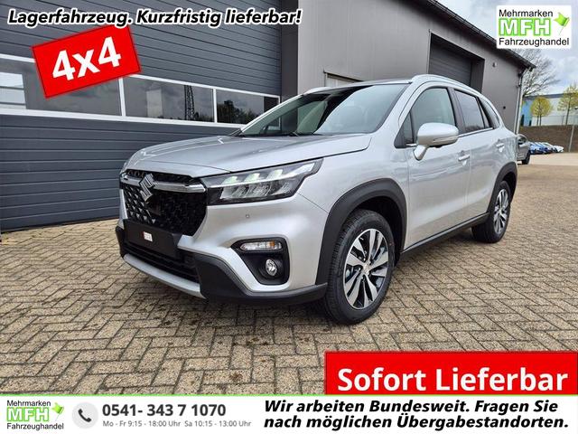 Suzuki S-Cross - Comfort+ 110PS MHEV 4x4 ALLGRIP 1.4 Boosterjet Teilleder Navi Klimaautomatik Sitzheizung ACC PDC v+h 4x Kamera Suzuki-Radio Apple CarPlay Android Auto Touchscreen 2xKeyless 17-LM
