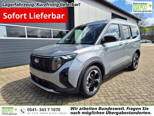 Ford Tourneo Courier - 1.0 EcoBoost 125PS Active Teil-Leder Sitzheizung Lenkradheizung Klimaautomatik PDC v+h R&uuml;ckf.-Kamera ACC TWA Frontscheibe beheizb. Ford-Navi SYNC4 Apple CarPlay + Android Auto