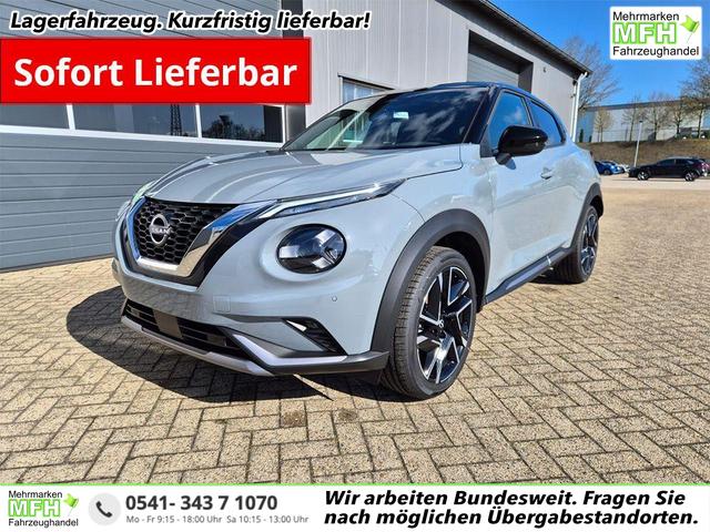 Nissan Juke - 1.0 DIG-T 114PS N-Design Automatik Teil-Leder Klimaautomatik Sitzheizung Lenkradheizung PDC v+h R&uuml;ckf.Kamera Navi 19"LM Bluetooth Touchscreen Apple CarPlay Android Auto