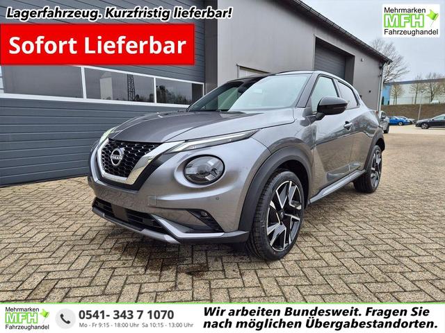 Nissan Juke - 1.0 DIG-T 114PS N-Design Automatik Teil-Leder Klimaautomatik Sitzheizung Lenkradheizung PDC v+h R&uuml;ckf.Kamera Navi 19"LM Bluetooth Touchscreen Apple CarPlay Android Auto