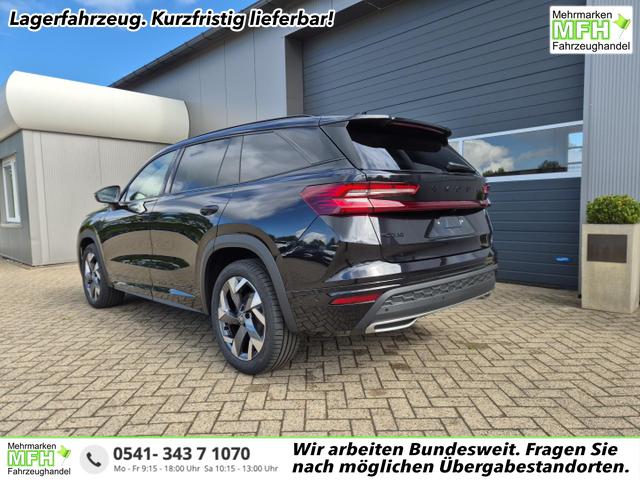 Skoda Kodiaq Sportline 1.5 TSI 204PS PHEV DSG schwenkb. AHK elektr. PanoDach HUD Alcantara PDC v+h 360&deg;Kamera CANTON Sound Klimaautomatik Sitzheizung Lenkradheizung Navi Apple CarPlay Android Auto 2xKeyless 19"LM vollelektr. Reichweite 116KM 