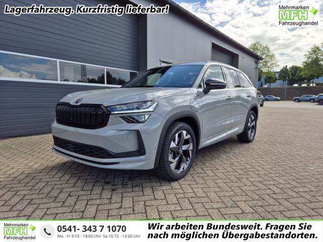 Skoda Kodiaq - Sportline 1.5 TSI 204PS PHEV DSG schwenkb. AHK elektr. PanoDach HUD Alcantara PDC v+h 360&deg;Kamera CANTON Sound Klimaautomatik Sitzheizung Lenkradheizung Navi Apple CarPlay Android Auto 2xKeyless 19"LM vollelektr. Reichweite 116KM