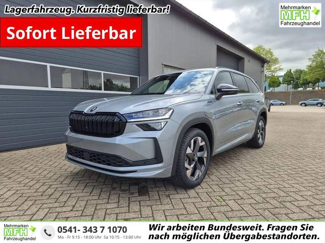 Skoda Kodiaq - Sportline 1.5 TSI 204PS PHEV DSG schwenkb. AHK elektr. PanoDach HUD Alcantara PDC v+h 360&deg;Kamera CANTON Sound Klimaautomatik Sitzheizung Lenkradheizung Navi Apple CarPlay Android Auto 2xKeyless 19"LM vollelektr. Reichweite 116KM