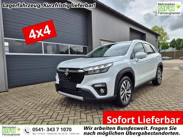 Suzuki S-Cross - Comfort+ 110PS MHEV 4x4 ALLGRIP 1.4 Boosterjet Teilleder Navi Klimaautomatik Sitzheizung ACC PDC v+h 4x Kamera Suzuki-Radio Apple CarPlay Android Auto Touchscreen 2xKeyless 17-LM