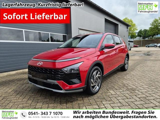 Hyundai BAYON - Trend 1.0 T-GDI 90PS Klimaautomatik R&uuml;ckf.Kamera Parksensoren Sitzheizung Lenkradheizung Bluetooth Touchscreen Tempomat Apple CarPlay + Android Auto 16"LM