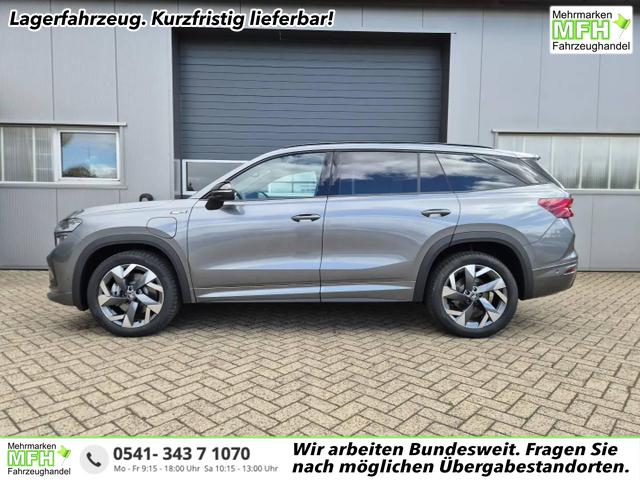 Skoda Kodiaq - Sportline 1.5 TSI 204PS PHEV DSG schwenkb. AHK elektr. PanoDach HUD Alcantara PDC v+h 360&deg;Kamera CANTON Sound Klimaautomatik Sitzheizung Lenkradheizung Navi Apple CarPlay Android Auto 2xKeyless 19"LM vollelektr. Reichweite 116KM