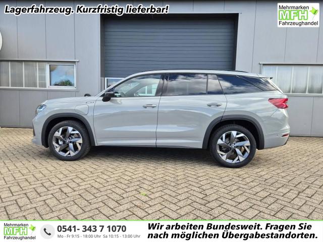 Skoda Kodiaq - Sportline 1.5 TSI 204PS PHEV DSG schwenkb. AHK elektr. PanoDach HUD Alcantara PDC v+h 360&deg;Kamera CANTON Sound Klimaautomatik Sitzheizung Lenkradheizung Navi Apple CarPlay Android Auto 2xKeyless 19"LM vollelektr. Reichweite 116KM