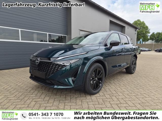 Nissan Qashqai - 1.3 DIG-T MHEV 158 PS X-Tronic N-Design PanoDach Teil-Leder Klimaautomatik Sitzheizung Lenkradheizung Navi ACC PDC v+h 360&deg;Kamera DAB Bluetooth Touchscreen Apple CarPlay Android Auto 19"Zoll