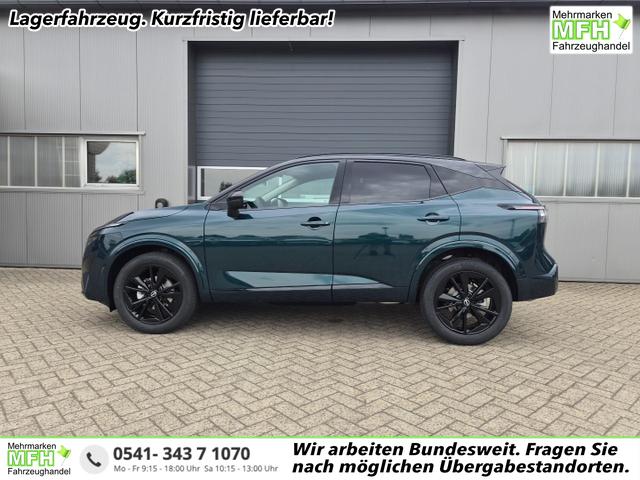 Nissan Qashqai - 1.3 DIG-T MHEV 158 PS X-Tronic N-Design Head-Up Display Teil-Leder Klimaautomatik Sitzheizung Lenkradheizung Navi elektr. Heckklappe ACC PDC v+h 360&deg;Kamera DAB Bluetooth Touchscreen Apple CarPlay Android Auto 19"Zoll