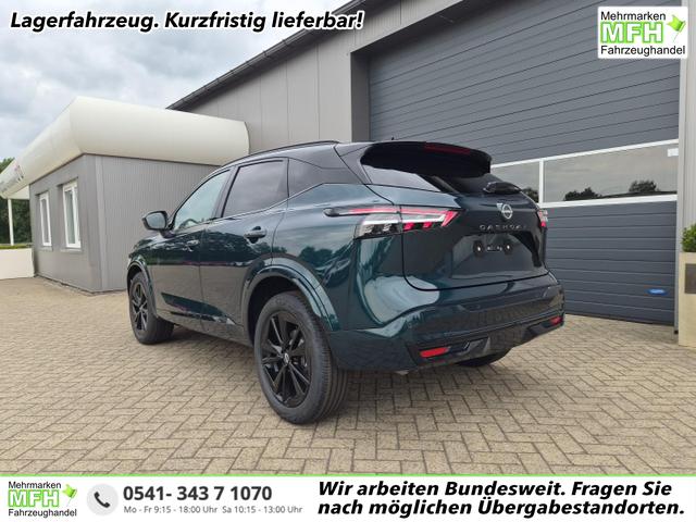Nissan Qashqai - 1.3 DIG-T MHEV 158 PS X-Tronic N-Design Head-Up Display Teil-Leder Klimaautomatik Sitzheizung Lenkradheizung Navi elektr. Heckklappe ACC PDC v+h 360&deg;Kamera DAB Bluetooth Touchscreen Apple CarPlay Android Auto 19"Zoll