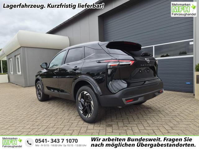 Nissan Qashqai - 1.3 DIG-T MHEV 158 PS X-Tronic N-Connecta Teil-Leder PanoGlasdach Klimaautomatik Sitzheizung Lenkradheizung Navi ACC PDC v+h 360&deg;Kamera DAB Bluetooth Touchscreen Apple CarPlay Android Auto 18"LM