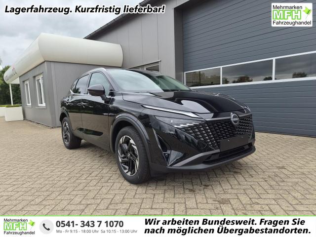 Nissan Qashqai - 1.3 DIG-T MHEV 158 PS X-Tronic N-Connecta Teil-Leder PanoGlasdach Klimaautomatik Sitzheizung Lenkradheizung Navi ACC PDC v+h 360&deg;Kamera DAB Bluetooth Touchscreen Apple CarPlay Android Auto 18"LM