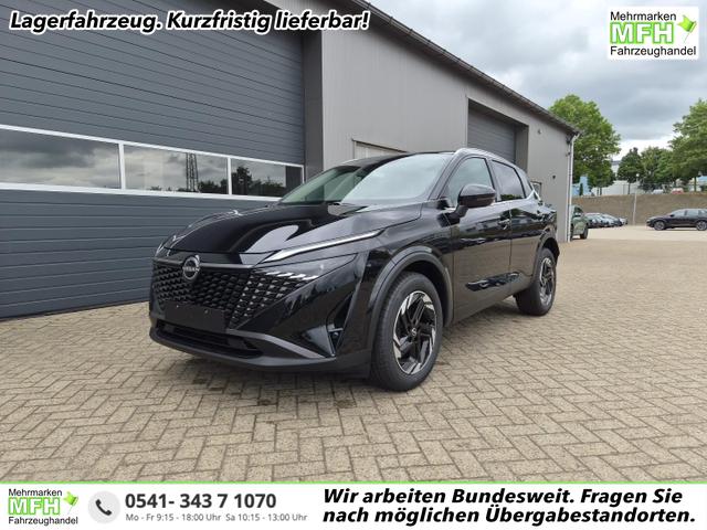 Nissan Qashqai - 1.3 DIG-T MHEV 158 PS X-Tronic N-Connecta Teil-Leder PanoGlasdach Klimaautomatik Sitzheizung Lenkradheizung Navi ACC PDC v+h 360&deg;Kamera DAB Bluetooth Touchscreen Apple CarPlay Android Auto 18"LM