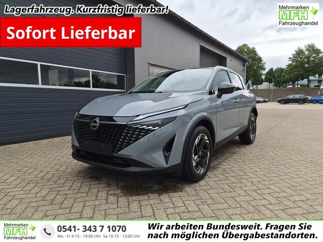 Nissan Qashqai - 1.3 DIG-T MHEV 158 PS X-Tronic N-Connecta Teil-Leder PanoGlasdach Klimaautomatik Sitzheizung Lenkradheizung Navi ACC PDC v+h 360&deg;Kamera DAB Bluetooth Touchscreen Apple CarPlay Android Auto 18"LM