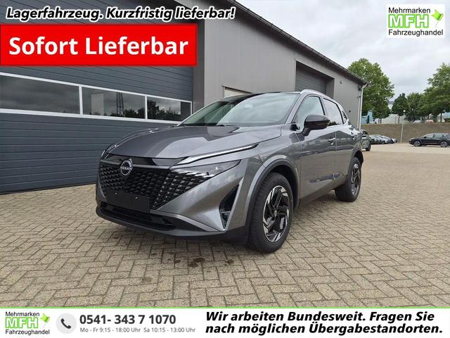 Nissan Qashqai - 1.3 DIG-T MHEV 158 PS X-Tronic N-Connecta Teil-Leder PanoGlasdach Klimaautomatik Sitzheizung Lenkradheizung Navi ACC PDC v+h 360&deg;Kamera DAB Bluetooth Touchscreen Apple CarPlay Android Auto 18"LM