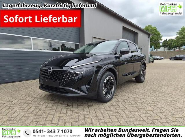 Nissan Qashqai - 1.3 DIG-T MHEV 158 PS X-Tronic N-Connecta Teil-Leder PanoGlasdach Klimaautomatik Sitzheizung Lenkradheizung Navi ACC PDC v+h 360&deg;Kamera DAB Bluetooth Touchscreen Apple CarPlay Android Auto 18"LM