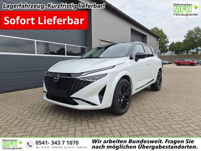 Nissan Qashqai - 1.3 DIG-T MHEV 158 PS X-Tronic N-Design Head-Up Display Teil-Leder Klimaautomatik Sitzheizung Lenkradheizung Navi elektr. Heckklappe ACC PDC v+h 360&deg;Kamera DAB Bluetooth Touchscreen Apple CarPlay Android Auto 19"Zoll